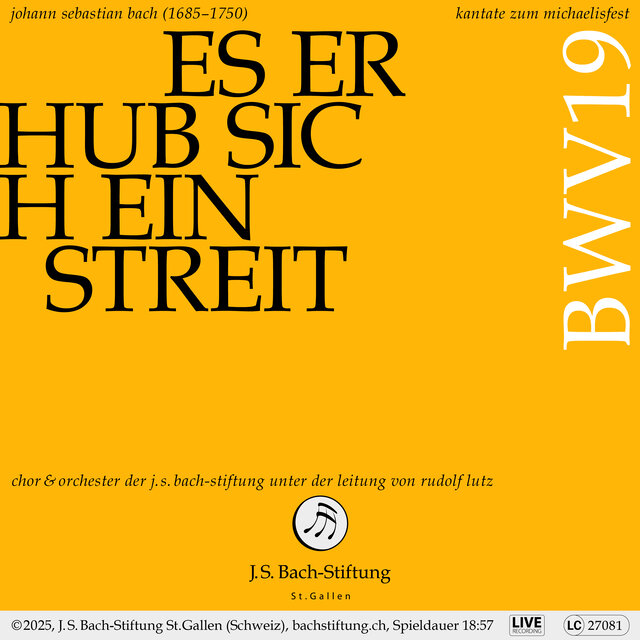J.S. Bach: Es erhub sich ein Streit, BWV 19 (Live)