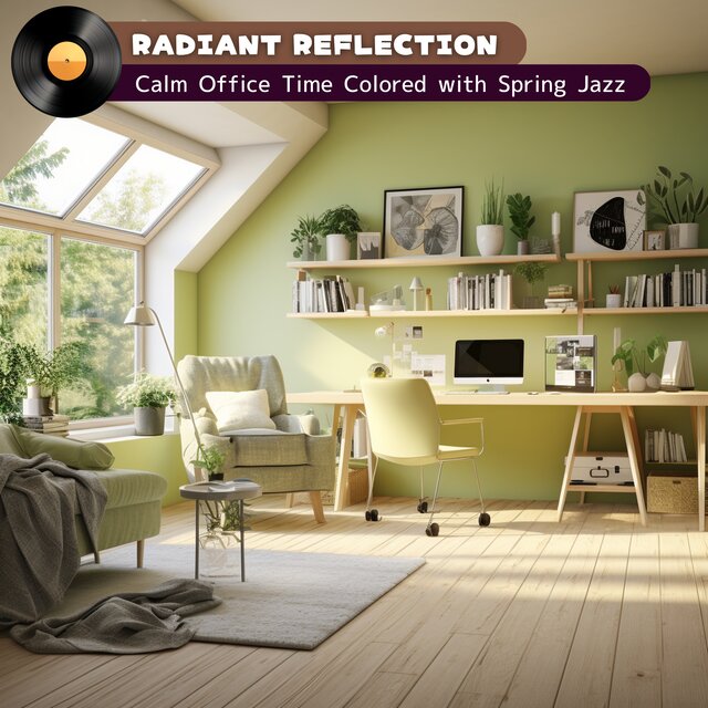 Calm Office Time Colored with Spring Jazz