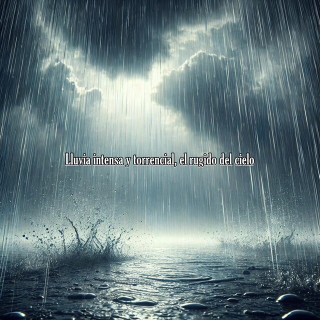 Lluvia intensa y torrencial, el rugido del cielo