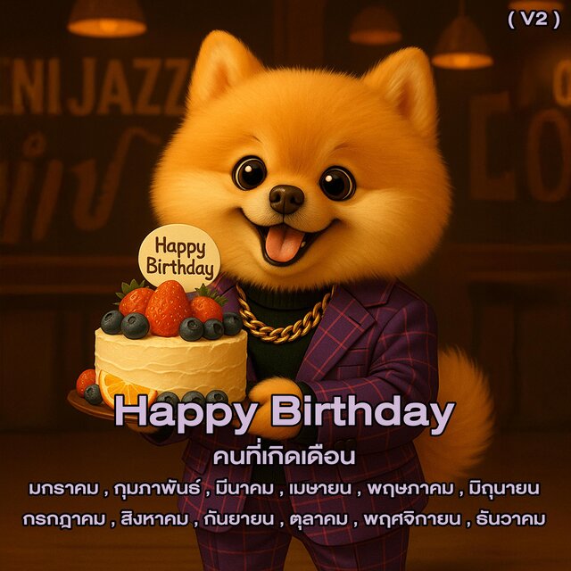 Happy birthday Month (V.2)