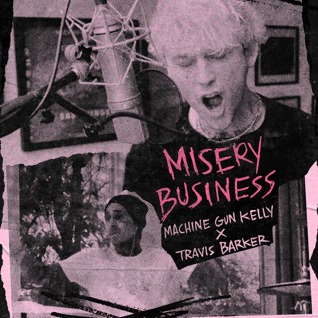 Cover art for album Misery Business by mgk, Travis Barker
