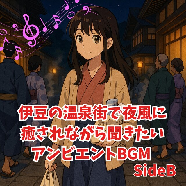 伊豆の温泉街で夜風に癒されながら聞きたいアンビエントBGM SideB