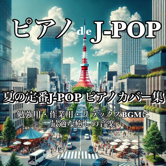Summer classic J-POP piano cover collection: Healing music perfect for studying, working, and relaxing BGM Piano deJ-POP