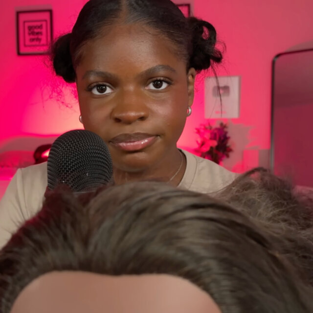 ASMR Giving You A Wooden Haircut (layered sounds & personal attention)