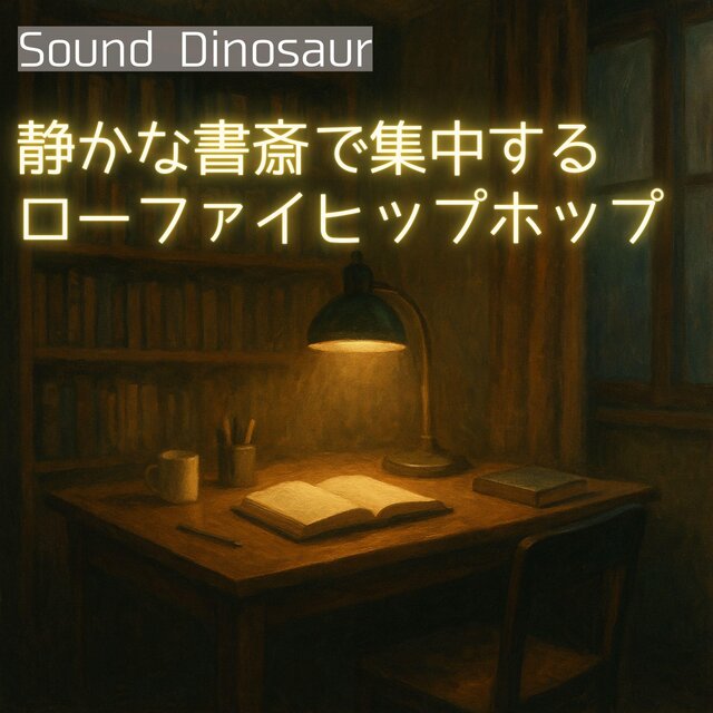 静かな書斎で集中するローファイヒップホップ