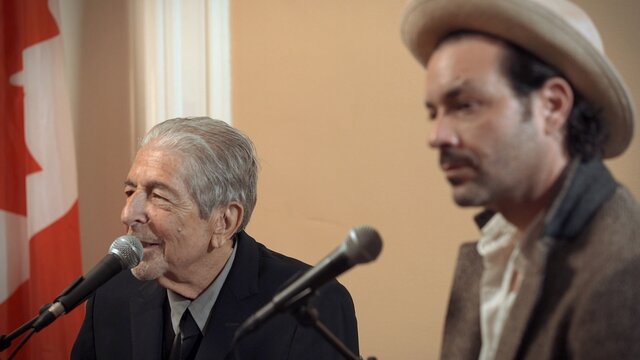 Leonard Cohen on his landscape of religion (Official You Want It Darker press conference)