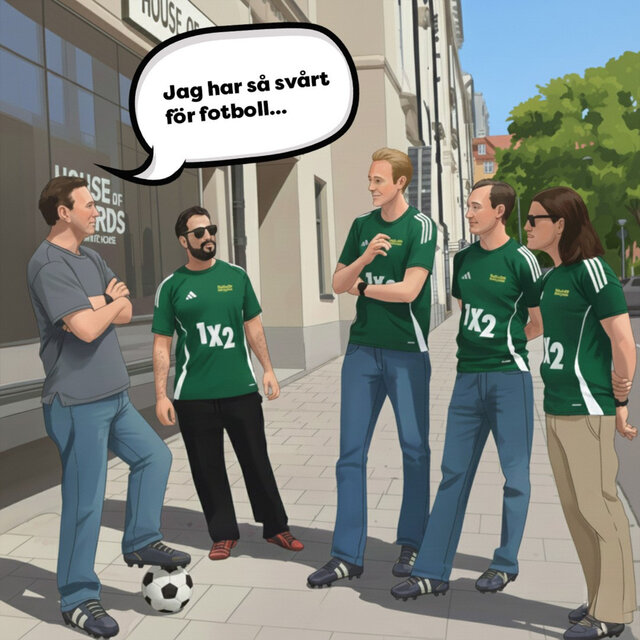 Cover art for album  by Anders Lundin, Fotbollsmorgon