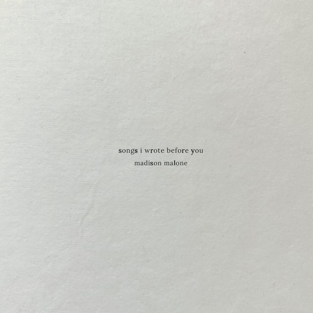 songs i wrote before you