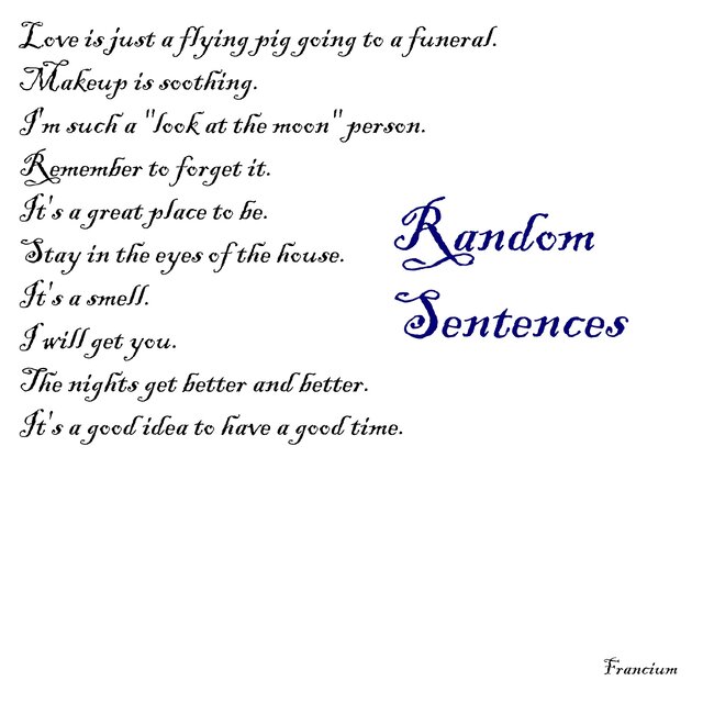 Random Sentences