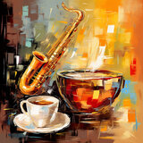 Lively Latte Jazz Riffs