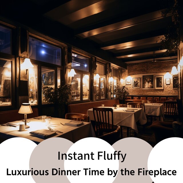 Luxurious Dinner Time by the Fireplace