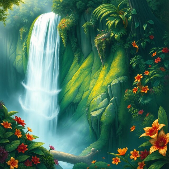 Gurgling Waterfall