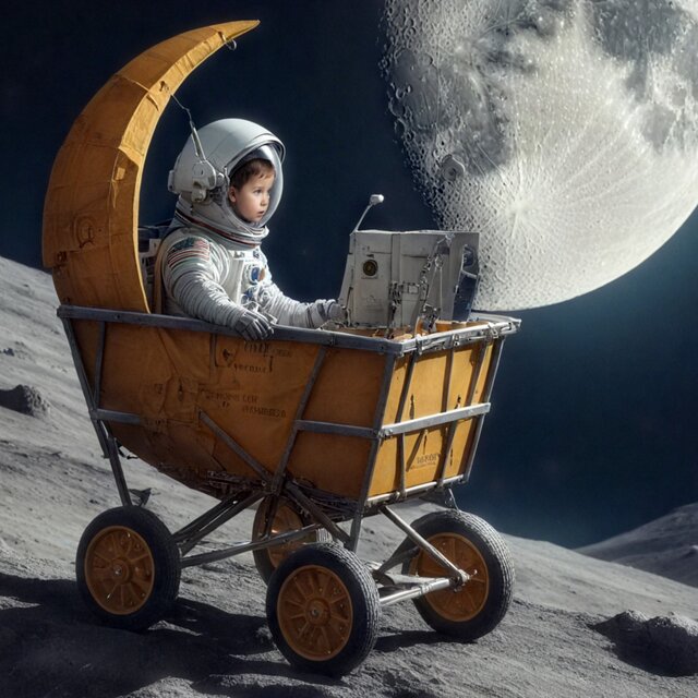 Man on the moon - a conquerors dream