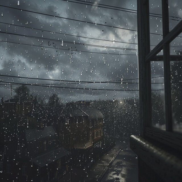 Tranquil Rain Drizzle: Chill Thunder Music