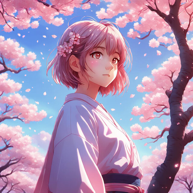 Midnight Sakura Dreams: Anime Lo-Fi Study & Chill Beats