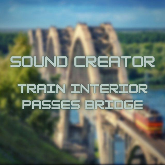 Train Interior Passes Bridge