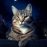Night Cat Gentle Calm