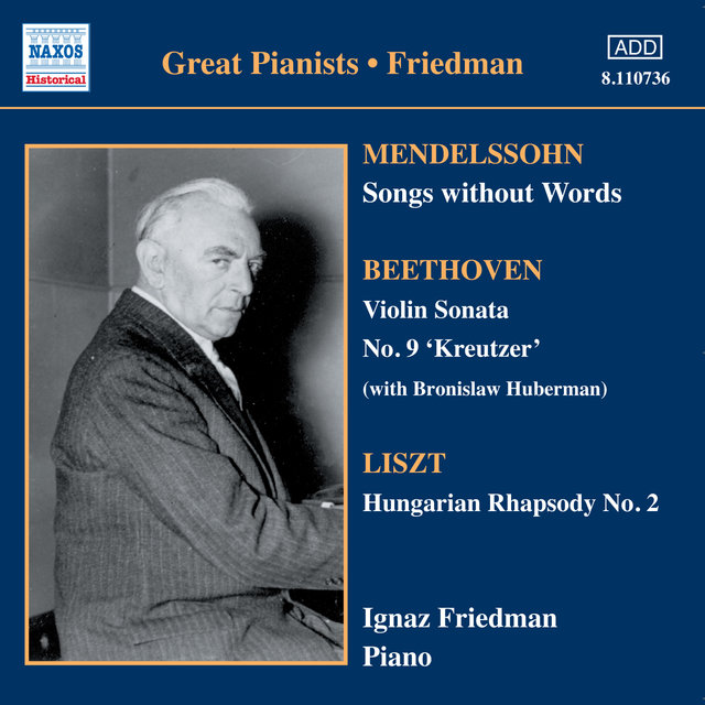 Mendelssohn: Songs Without Words (Friedman) (1930-1931)