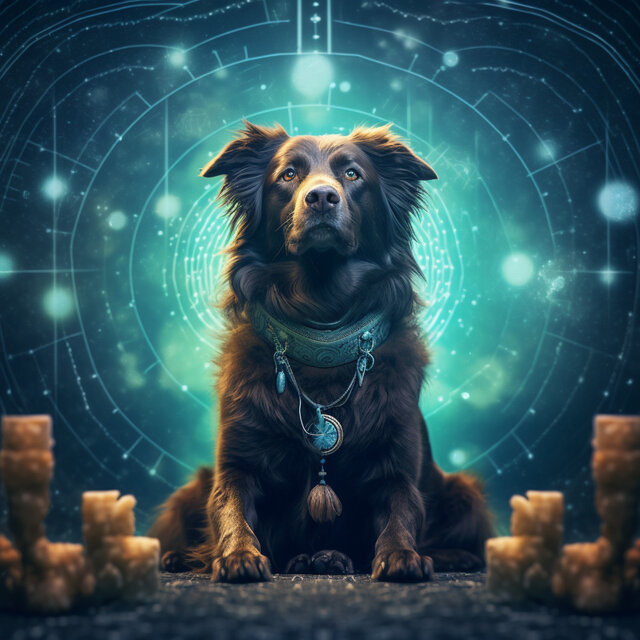 Melodic Rainfall: Serenity for Canines