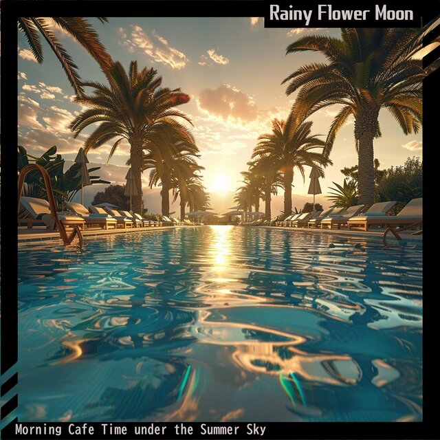 Morning Cafe Time Under the Summer Sky