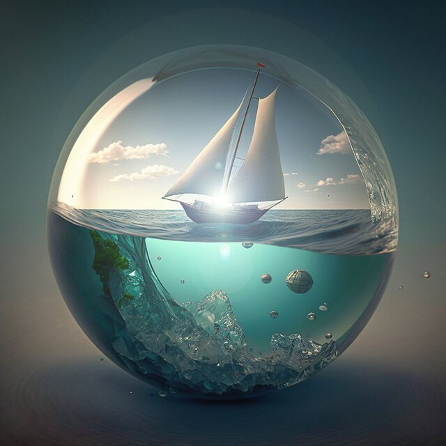 adrift at sea