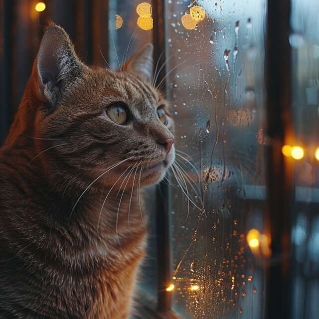 Las Mascotas Se Tranquilizan Con Relajantes Sonidos De Lluvia En Calma