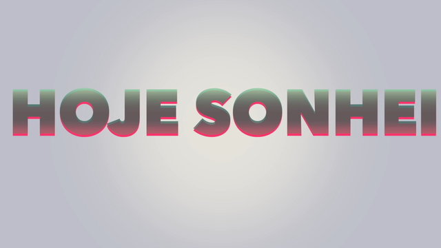 Hoje Sonhei (Lyric Video)