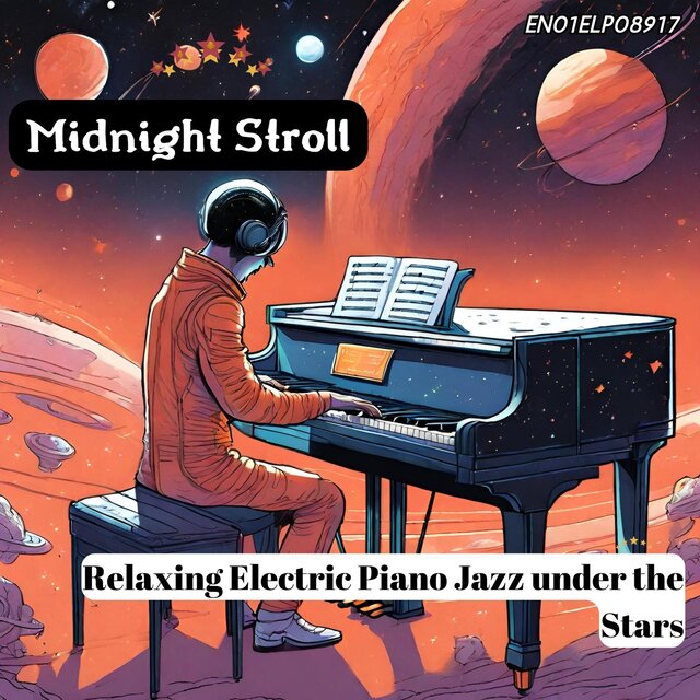 Midnight Stroll: Relaxing Electric Piano Jazz under the Stars