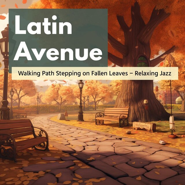 Walking Path Stepping on Fallen Leaves-Relaxing Jazz