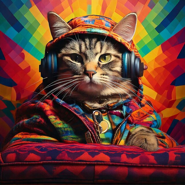 Calming Cats' Rhythms: Hip Hop Beats
