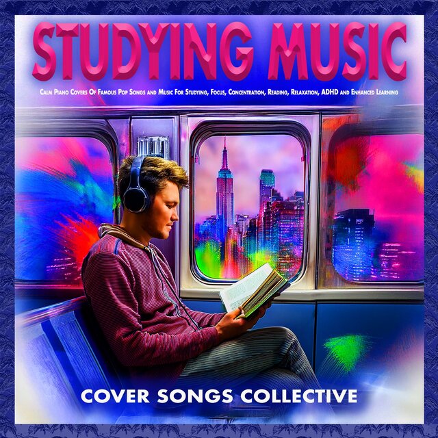 Studying Music: Calm Piano Covers Of Famous Pop Songs and Music For Studying, Focus, Concentration, Reading, Relaxation, ADHD and Enhanced Learning (Piano Instrumental Version)