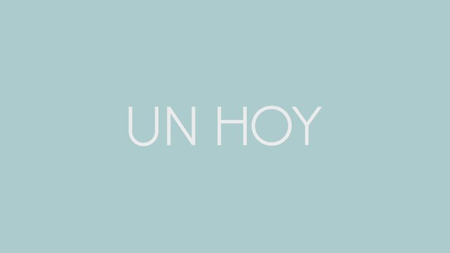 Un Hoy (Official Video)