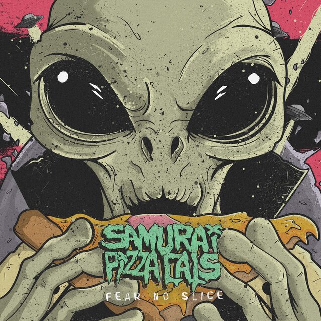 Cover art for album  by Samurai Pizza Cats