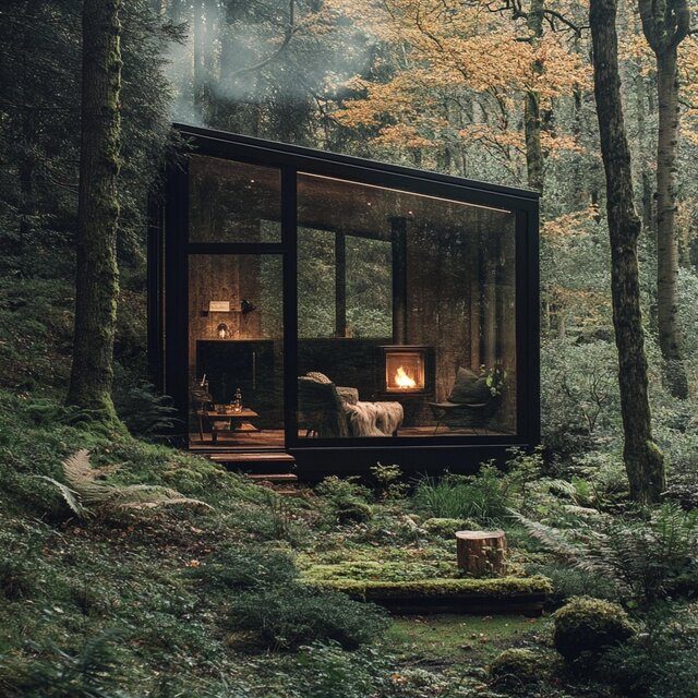 at the forest house
