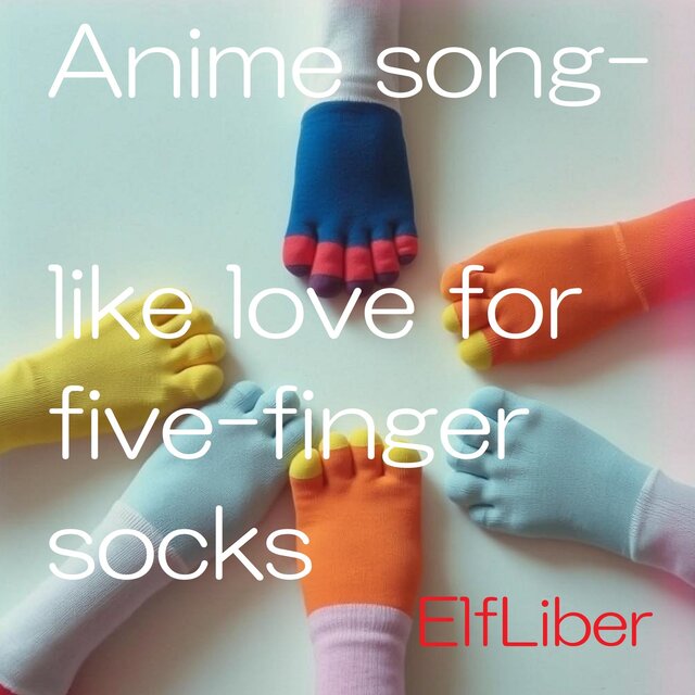 Anime song-like love for five-finger socks