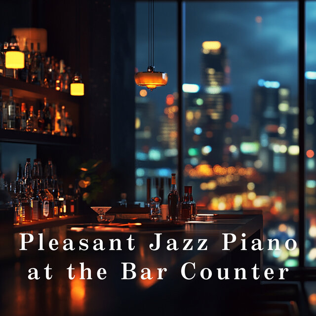 Pleasant Jazz Piano at the Bar Counter