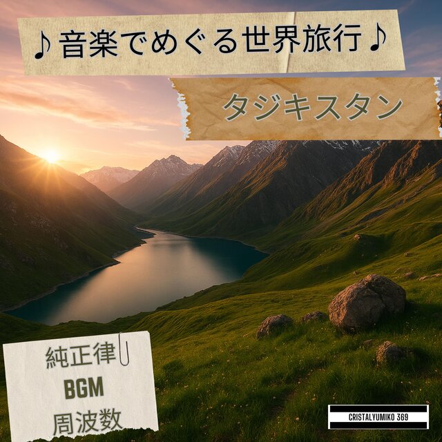リラックス音楽 世界旅行BGM 音で旅するタジキスタン 純正律432Hz・528Hz 癒しと集中のヒーリングサウンド