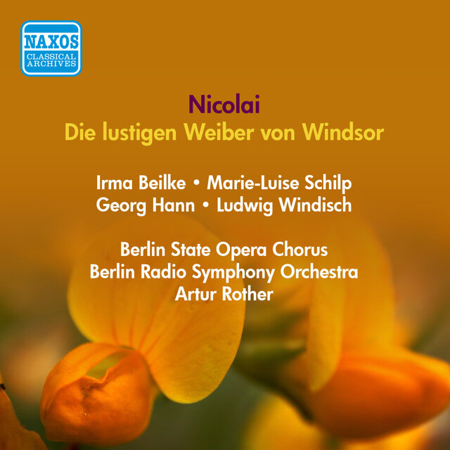 Nicolai, O.: Lustigen Weiber Von Windsor (Die) (Strienz, Hann, Rother) (1943)