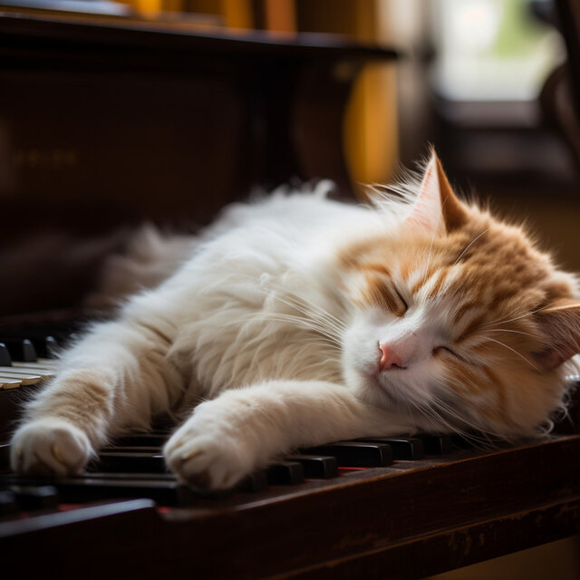 Sereno Refugio De Piano Para Gatos: Retiro Con Armonía Melódica
