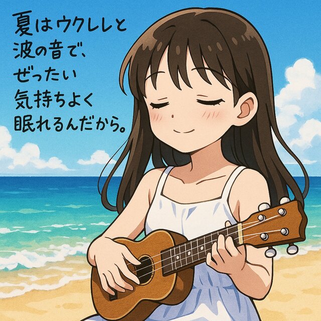 Definitely, the sound of ukulele and waves will ensure a good night's sleep in summer.