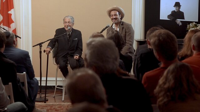 Leonard Cohen on his family (Official You Want It Darker press conference)