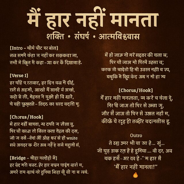 Main Har Nahin Manta