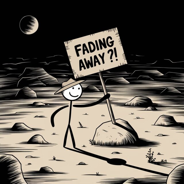 fading away