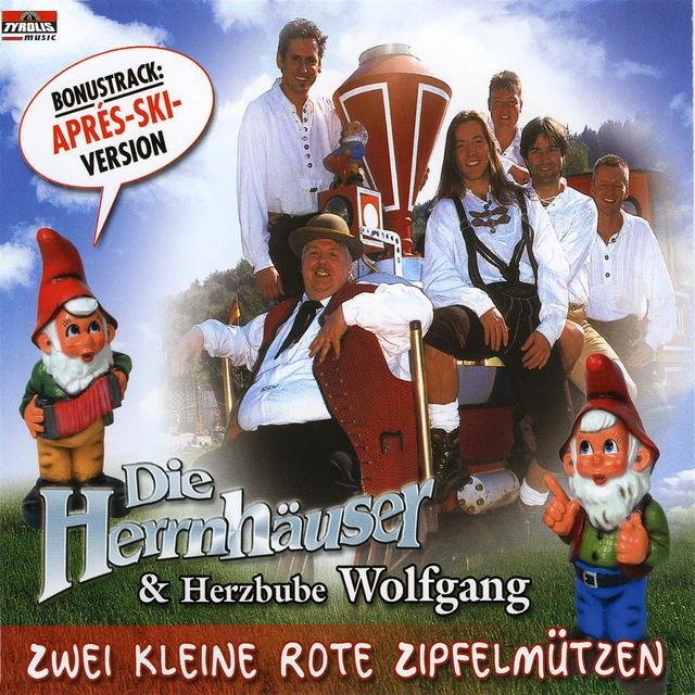 Zwei kleine rote Zipfelmützen