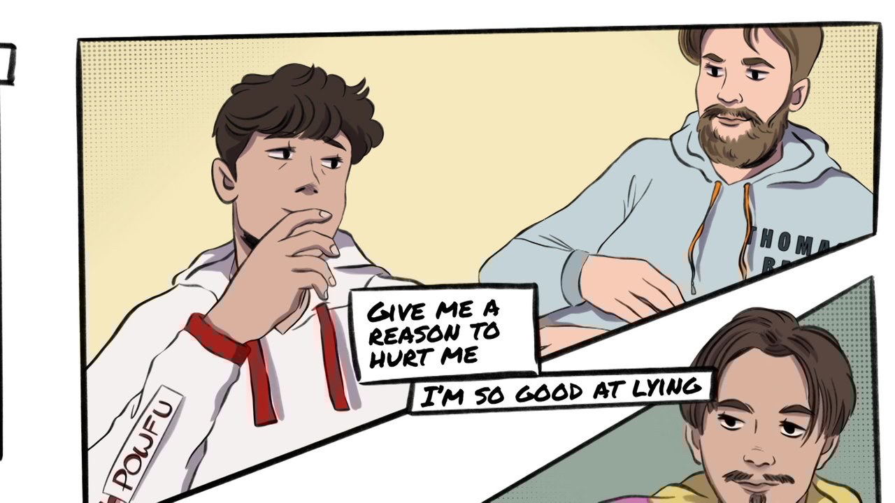 I'm So Good at Lying (feat. Powfu & Thomas Reid) (Lyric Video)