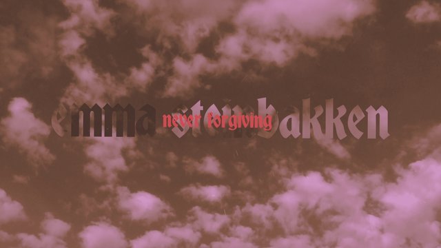 Never forgiving (Lyric Video)
