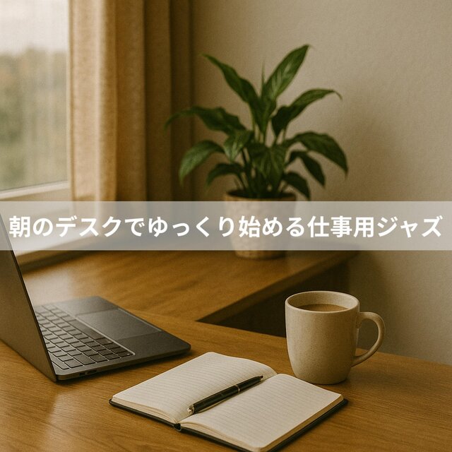 朝のデスクでゆっくり始める仕事用ジャズ