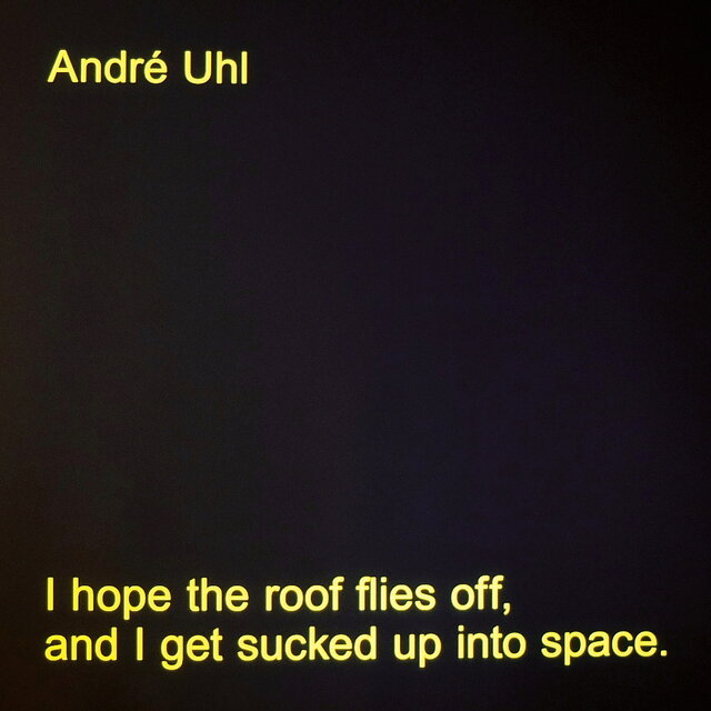 I Hope The Roof Flies Off, And I Get Sucked Up Into Space
