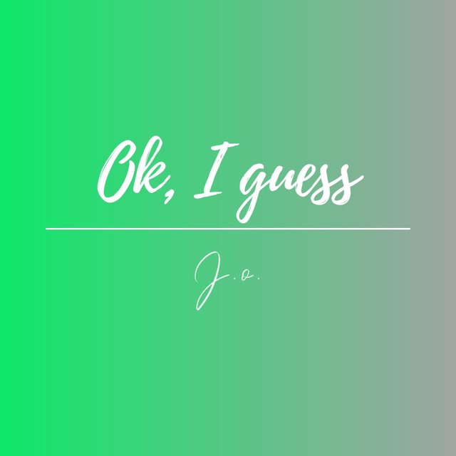 Ok, I guess