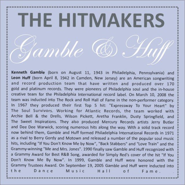 Hits of Gamble & Huff